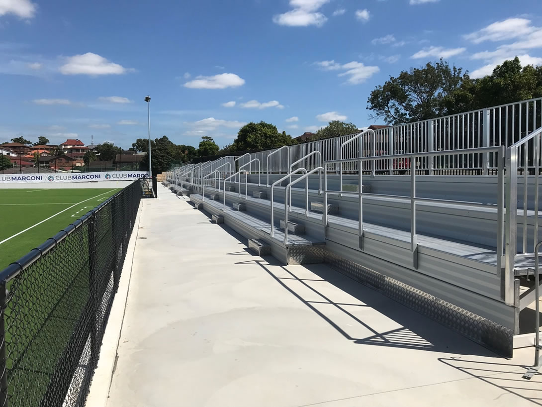 Club-Marconi GS5 aluminium stadium seating
