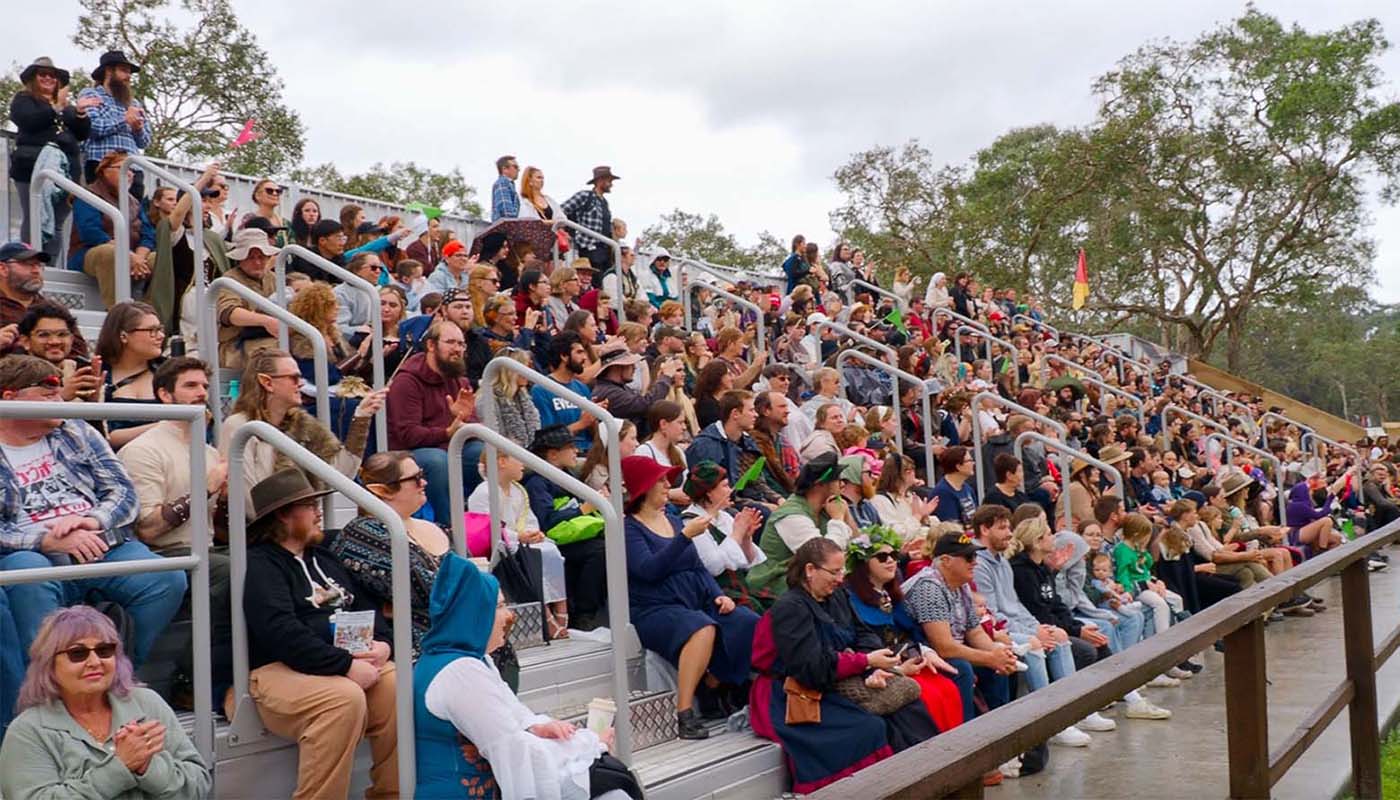 The Abbey Medieval Festival stadium seating